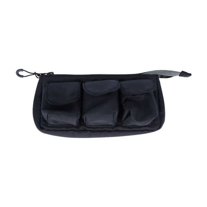 The Journal Shop - Black Sun-Star Gears Pack multi-function pencil case with three front pockets.