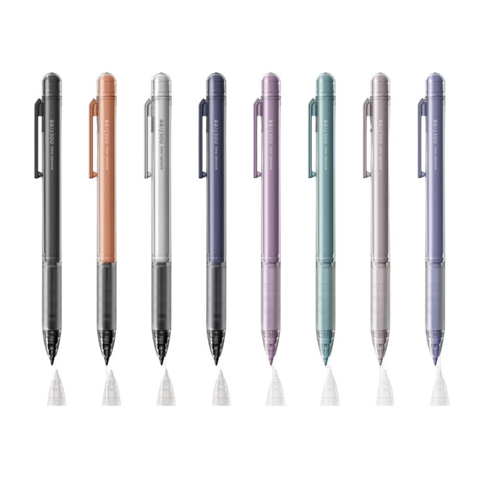 Sun-Star Nocfree Mechanical Pencil, shown from the front.