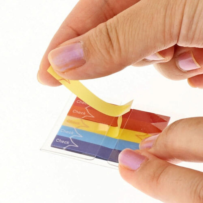 Sun-Star Slim Sticky Memo Piri-it Check, shown from the front.