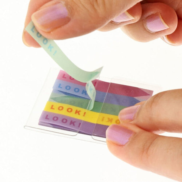 Sun-Star Slim Sticky Memo Piri-it Look, shown from another angle.