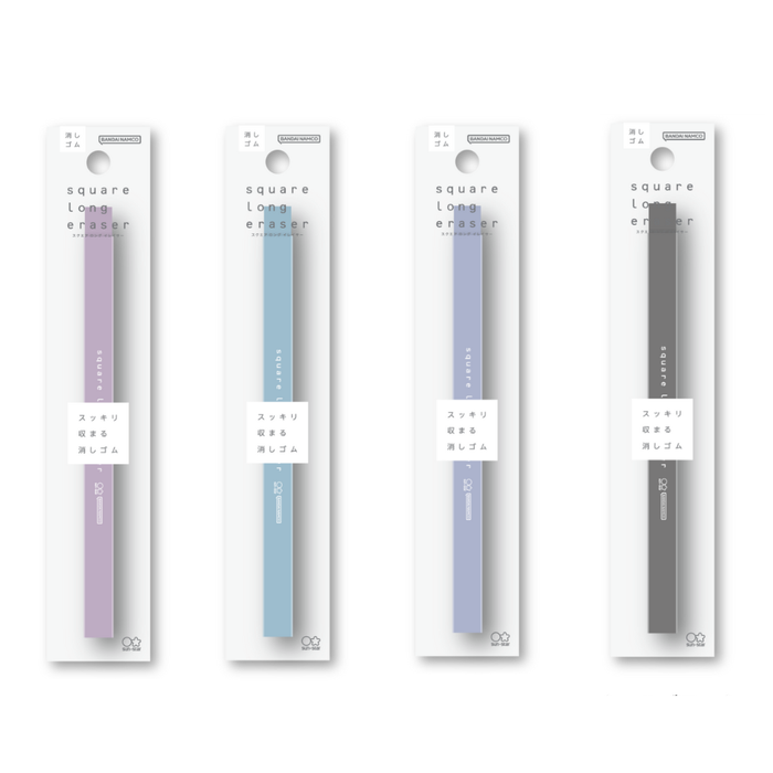 Sun-Star Square Long Eraser, shown from the front.