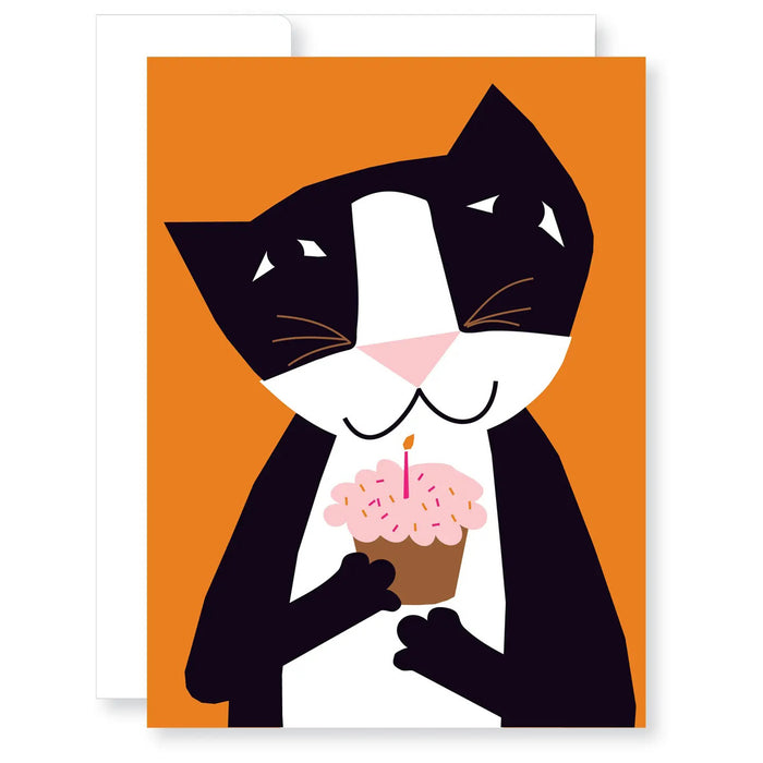 Sweet Kitty Cat Birthday Card