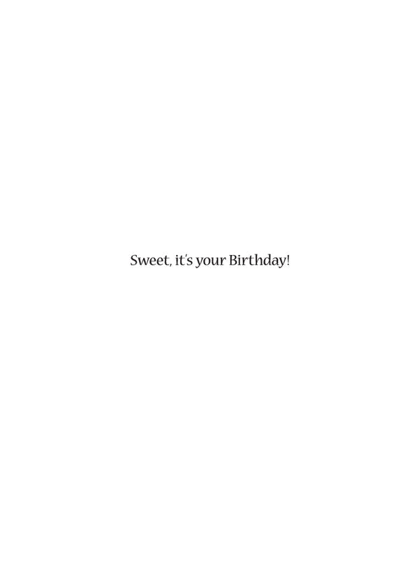 Sweet Kitty Cat Birthday Card