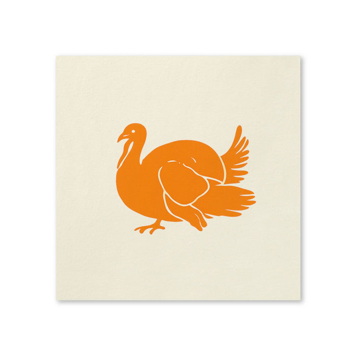Thanksgiving Turkey Cocktail Napkins, 50-Pack, 3-ply, Party Napkins