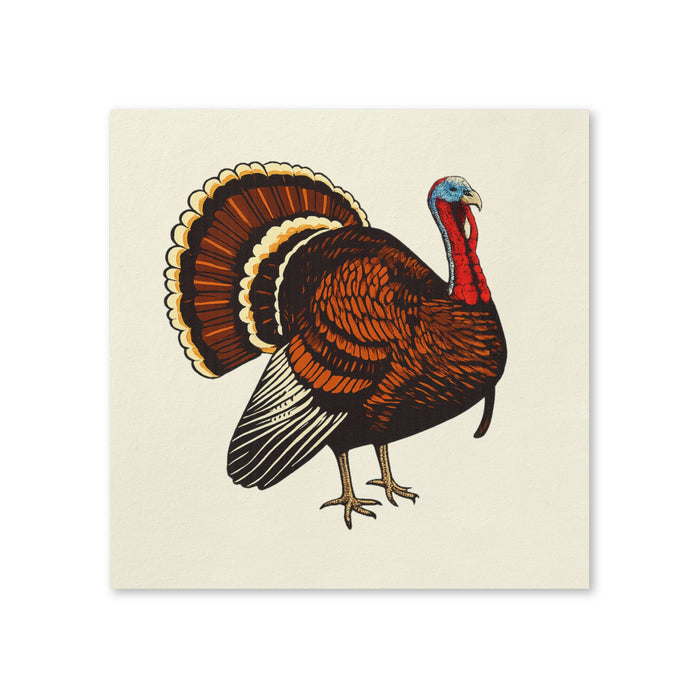 Thanksgiving Turkey Cocktail Napkins, 50-Pack, 3-ply, Party Napkins