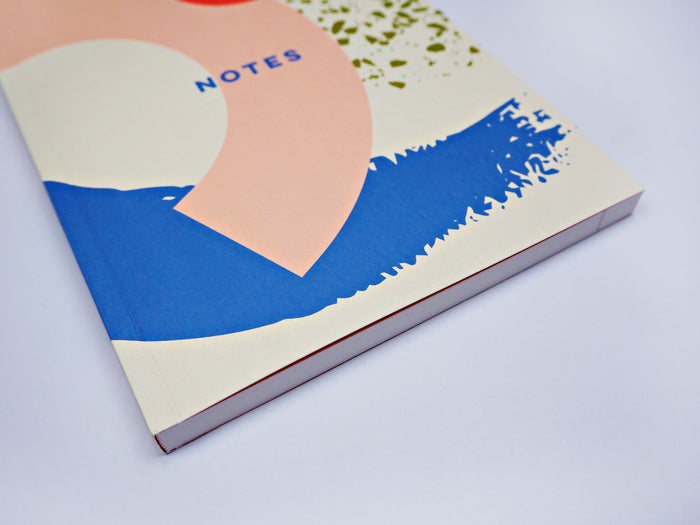 The Completist Memphis Brush A5 Lay Flat Notebook - The Journal Shop