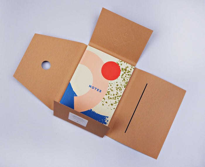 The Completist Memphis Brush A5 Lay Flat Notebook - The Journal Shop