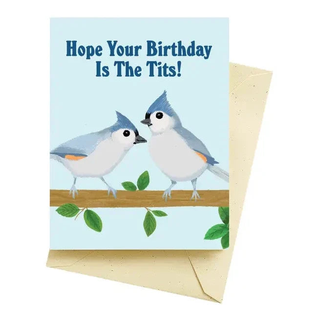 Titmouse Birthday Card
