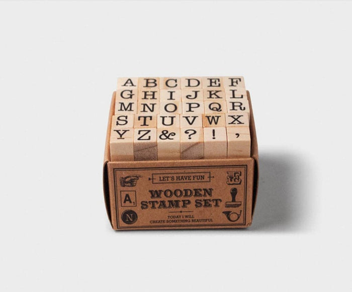 Tools to Live By - Capital Letters Alphabet Stamp Set - The Journal Shop