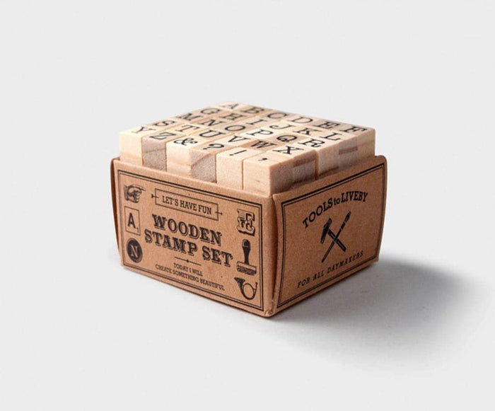 Tools to Live By - Capital Letters Alphabet Stamp Set - The Journal Shop