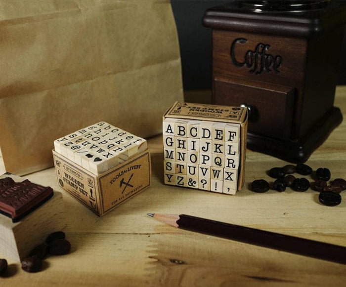 Tools to Live By - Capital Letters Alphabet Stamp Set - The Journal Shop