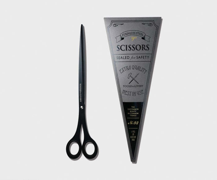 Tools to Live By -- Scissors 9" -- Black - The Journal Shop