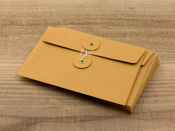 Traveler's Company KRAFT String Envelope -- Medium - The Journal Shop