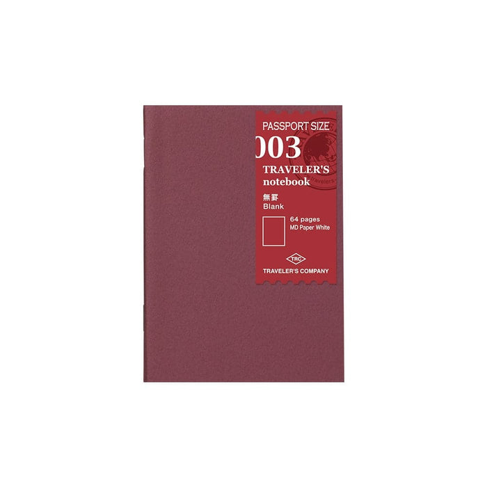 TRAVELER'S Passport Notebook -- Refill 003 : Plain MD Paper - The Journal Shop
