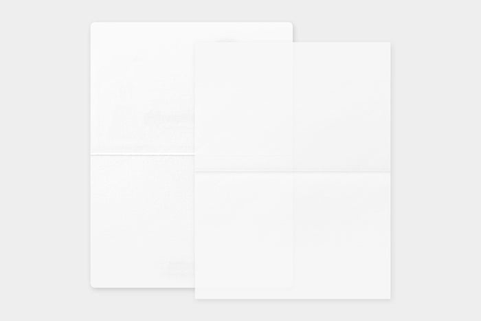 Traveler's Company Travel Tools Letterpress Card Blue (Limited Edition) - The Journal Shop