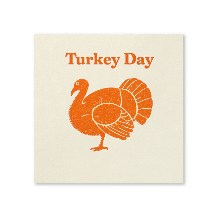 Turkey Day Thanksgiving Cocktail Napkins, 50-Pack, 3-ply, Turkey Party Napkins