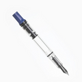 TWSBI ECO Slate Blue with Onyx Fountain Pen, shown from the front.