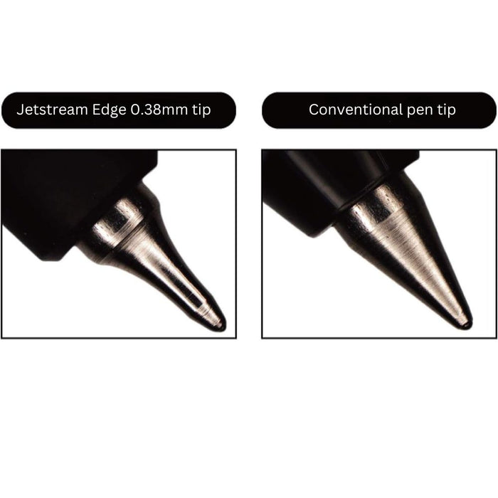 Uni Jetstream Edge 0.38mm Ballpoint Pen, shown from another angle.