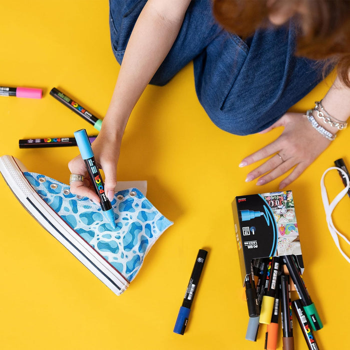 Uni Posca Fine Point Marker Pens (Set of 8) - The Journal Shop
