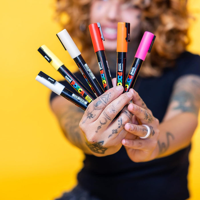 Uni Posca Fine Point Marker Pens (Set of 8) - The Journal Shop