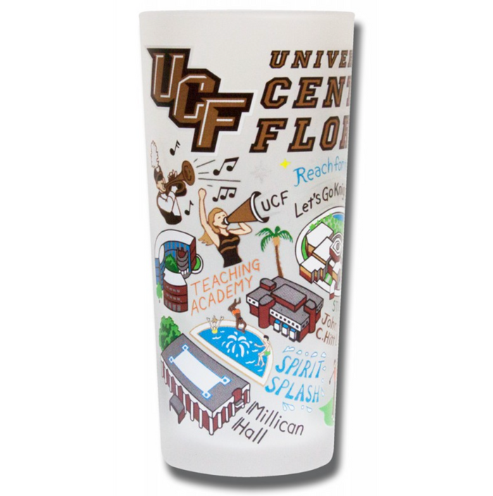 University of Central Florida Collegiate Frosted Glass Tumbler