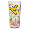 University of West Virginia Collegiate Frosted Glass Tumbler