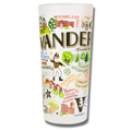 Vanderbilt University Collegiate Frosted Glass Tumbler