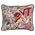 Virginia Tech University Collegiate Embroidered Pillow