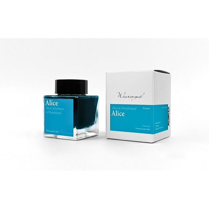 Boxed Wearingeul Alice in Wonderland Alice fountain pen ink packaging.