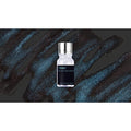 Frost - Wearingeul Becoming Witch Glitter Potion dark teal ink swatch with shimmering brush strokes.