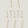 Wearingeul glass pen set with multiple clear glass nibs displayed on light background.