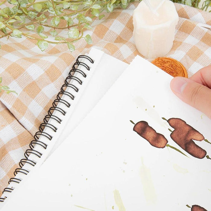 Ink illustrations created in Wearingeul Impression Drawing Book on smooth paper.