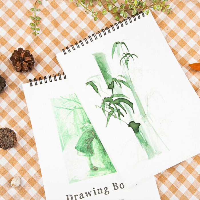 B5 - Wearingeul Impression Drawing Book open on desk with pencils and artwork in progress.