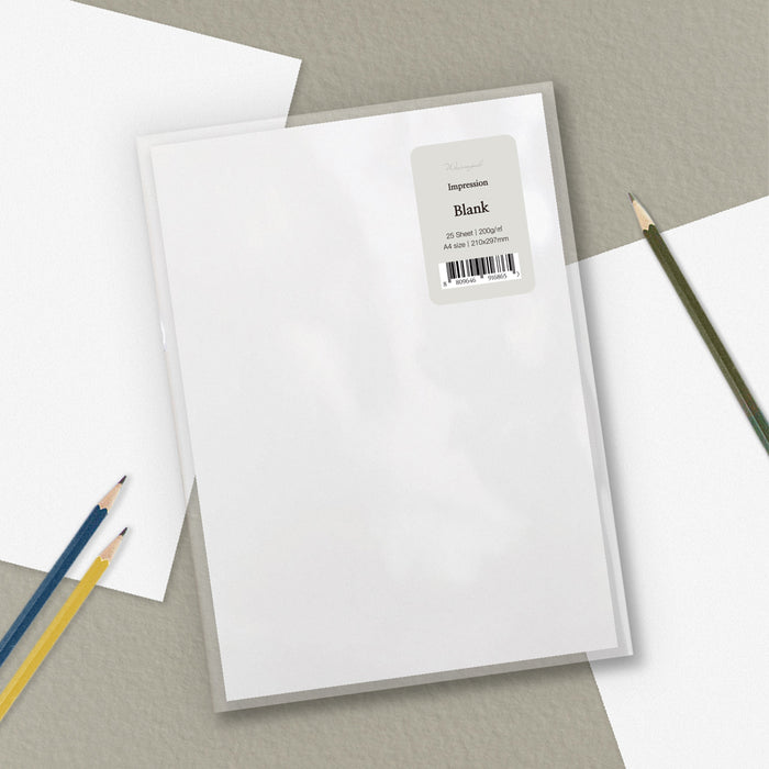 A4 - Wearingeul Impression Paper loose sheets in white.