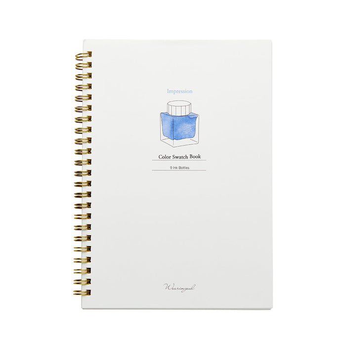 Wearingeul Ink Colour Swatch Book A5 with spiral binding and minimalist cover design.
