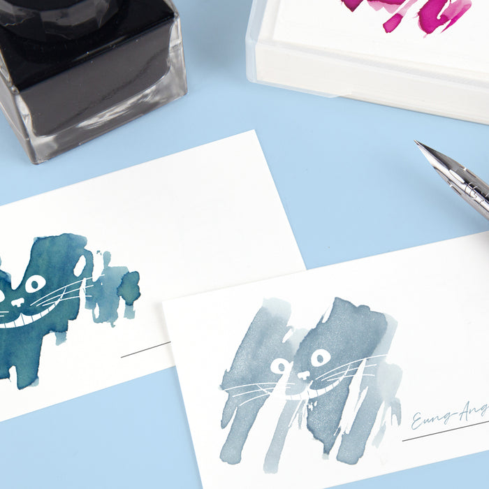 Wearingeul Ink Colour Swatch Card - 50 Cards, shown in full.