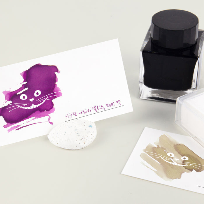 Wearingeul Ink Colour Swatch Card - 50 Cards, alternate angle.