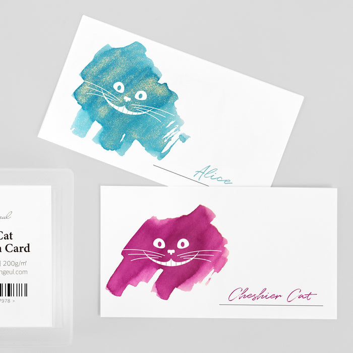 Wearingeul Ink Colour Swatch Card - 50 Cards, front view.