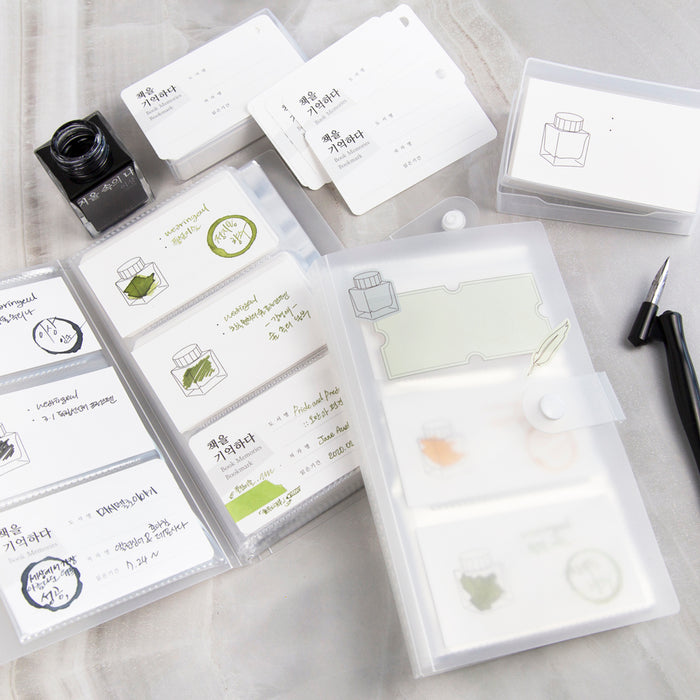 Wearingeul ink transparent card binder used to store ink colour cards.