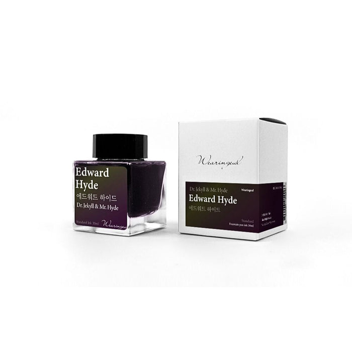 Boxed Wearingeul Jekyll to Hyde Edward Hyde fountain pen ink packaging.