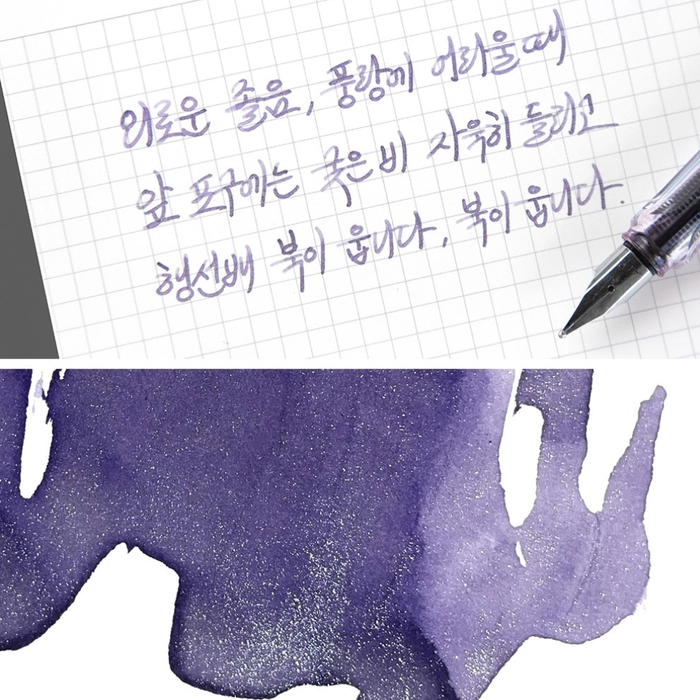 Wearingeul Jeong Jiyong Literature Fountain Pen Ink 30ml, close-up view.