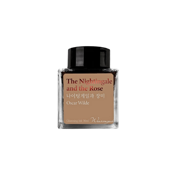 Wearingeul Oscar Wilde fountain pen ink bottle 30ml in warm brown tone.