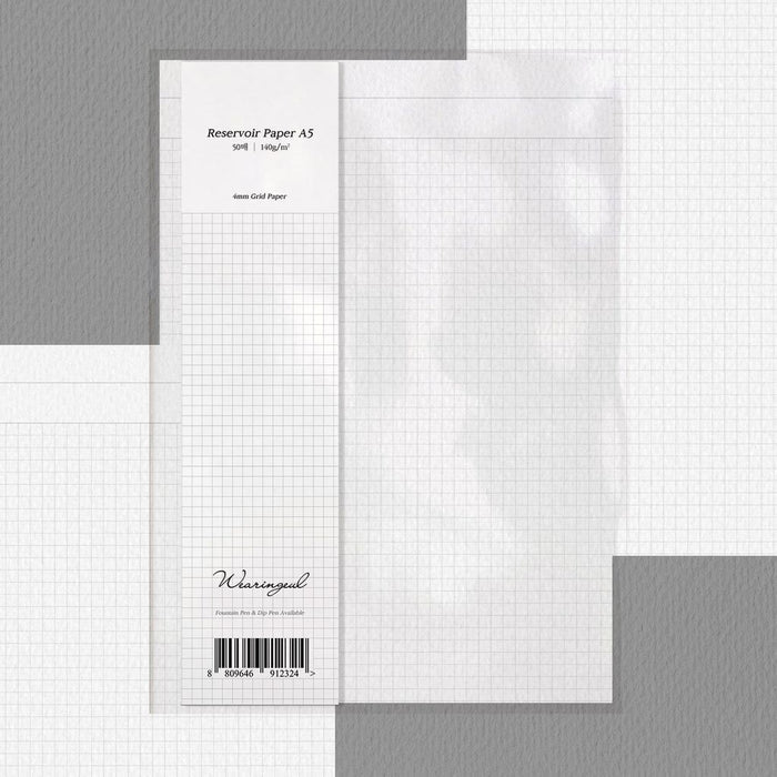 Wearingeul Reservoir Paper A5 pack with grey cover and 50 loose sheets.