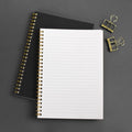Wearingeul Reservoir Ring Notebook A5 with 7mm lined pages and gold ring binding.