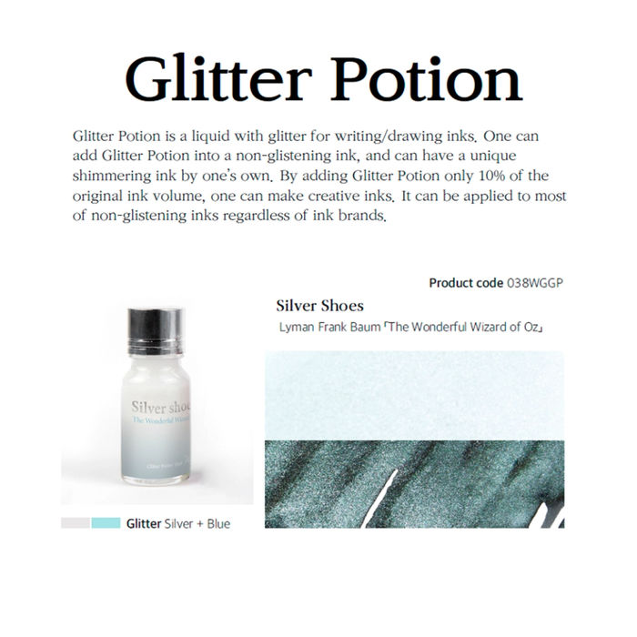 Wearingeul The Wonderful Wizard of Oz Glitter Potions — Ink Additive 10ml, alternate angle.