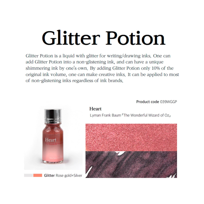 Wearingeul The Wonderful Wizard of Oz Glitter Potions — Ink Additive 10ml, shown with its details.