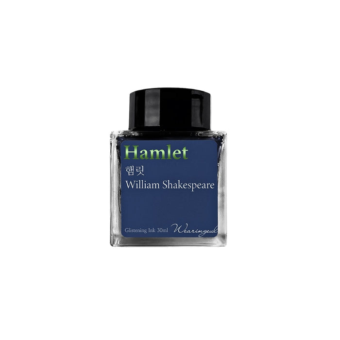 Wearingeul William Shakespeare Hamlet fountain pen ink bottle 30ml in deep blue.