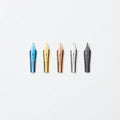Selection of Wearingeul writer’s nibs 40 mm displayed on white background.