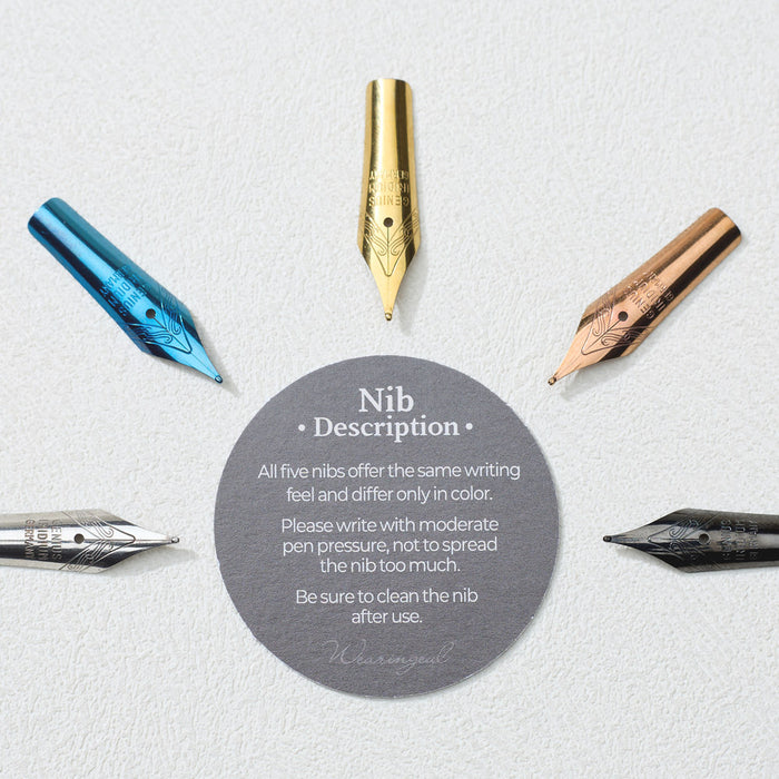 Writing demonstration using a Wearingeul writer’s nib 40 mm.