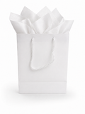 White Gift Bag with Tissue Paper